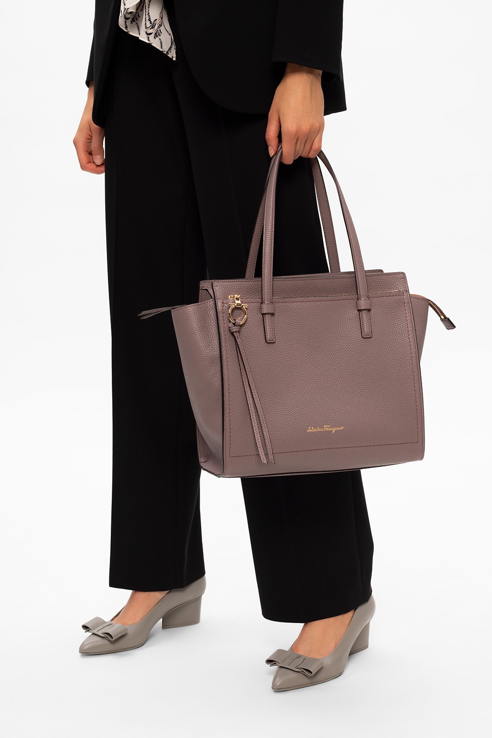 Salvatore ferragamo clearance small amy tote